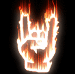 Gif animé gothique main